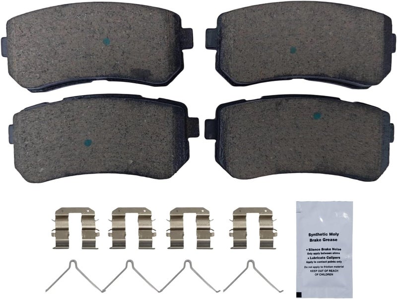 HUSCH D1829 Rear Ceramic Brake Pads Kit Fit For Hyundai Sonata 2016-2019, For Kia Optima 2016-2020 - Image 2